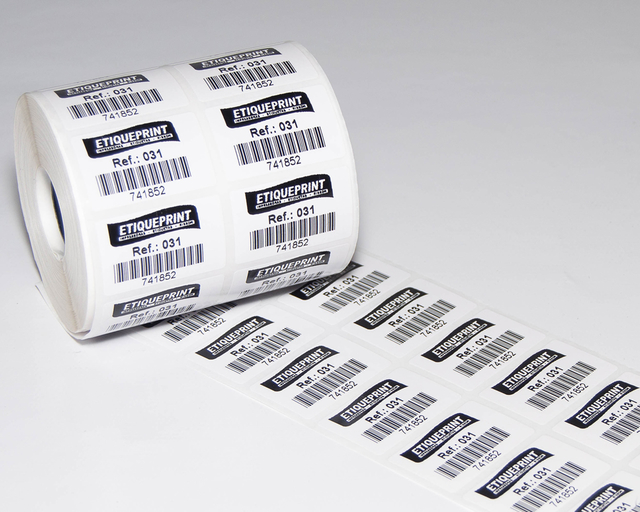 Etiqueta Bopp Adesiva 40x25x2 / rolo 2170 unid / 30m - Imagem 2