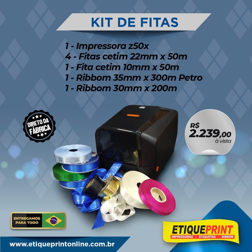 Kit Fita Cetim